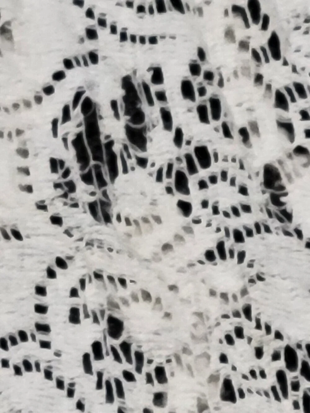 Ecru Lace TableclothPicot Edging Cottage Lacework 80x86 inch Vintage Staining